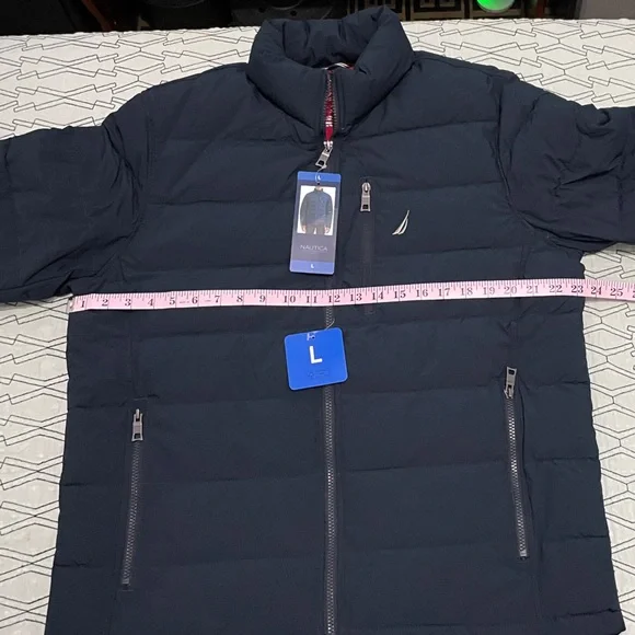 Nautica Men's Large Navy Quilted Puffer Jacket - Picture 8 of 12